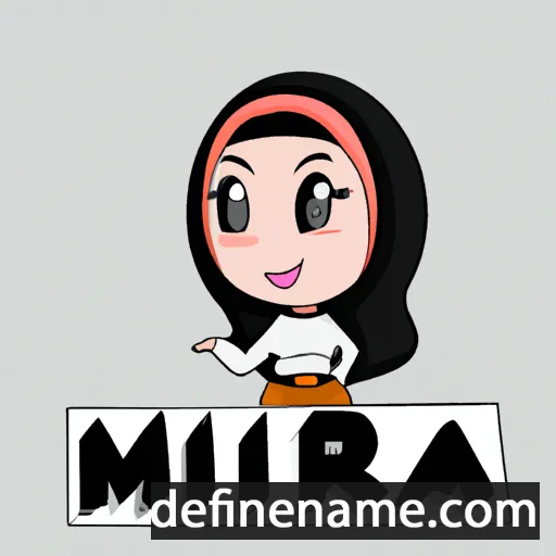 cartoon of the name Mirha