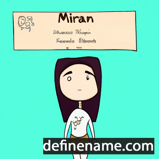 cartoon of the name Mirian