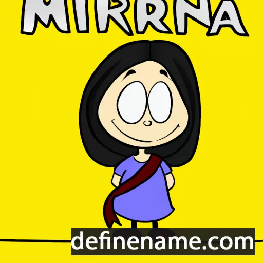 cartoon of the name Miriana