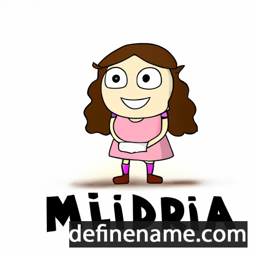 cartoon of the name Mirielda