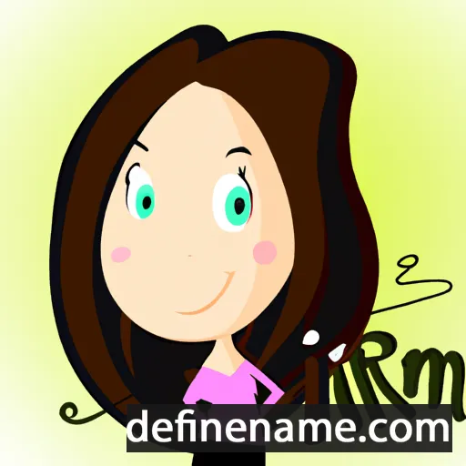 cartoon of the name Mirijam