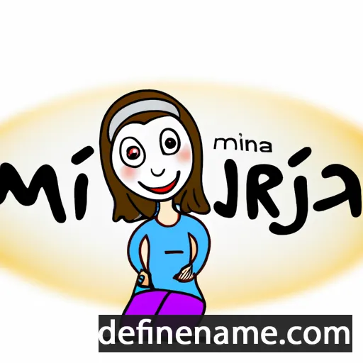 cartoon of the name Mirjána