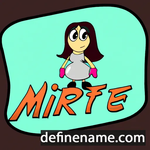 cartoon of the name Mirjet