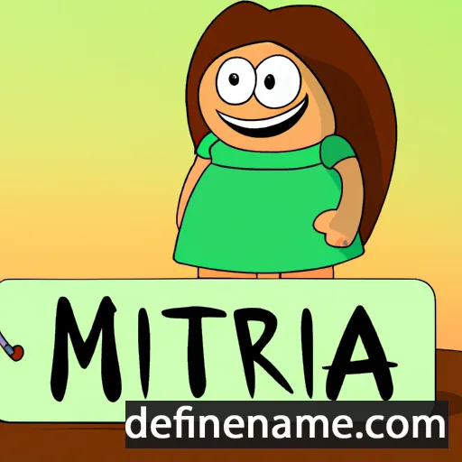 cartoon of the name Mirjeta