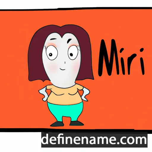 cartoon of the name Mirri