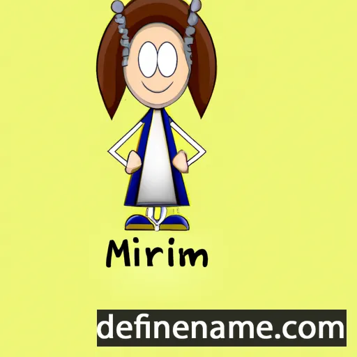 cartoon of the name Mirriam