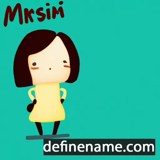 cartoon of the name Mirsini