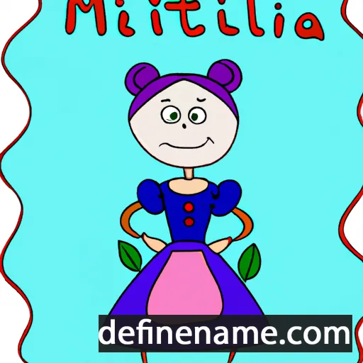 cartoon of the name Mirtilla