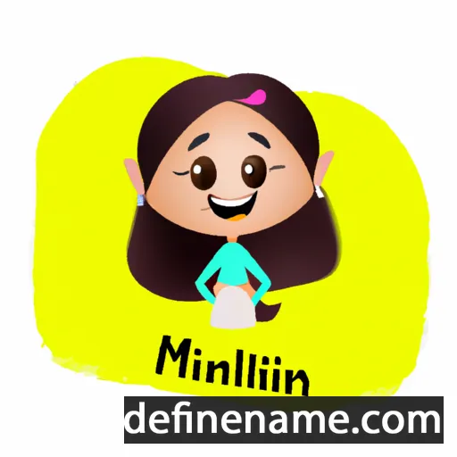 cartoon of the name Mirunalini