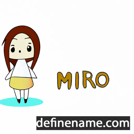 cartoon of the name Miruno