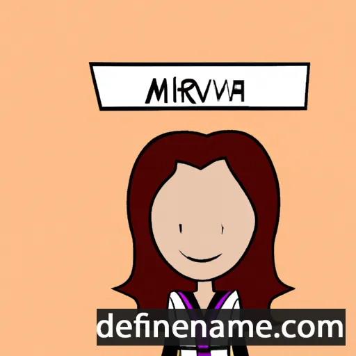 cartoon of the name Mirvana