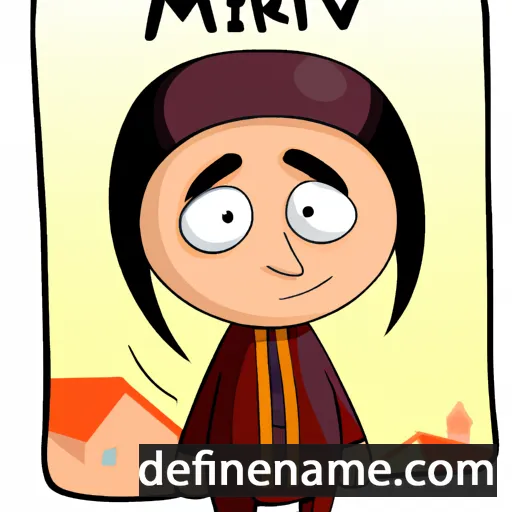 cartoon of the name Mirvari