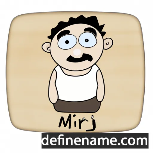 cartoon of the name Mirzə