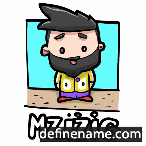 cartoon of the name Mirzaqiz