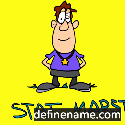 cartoon of the name Mis-stan-stur