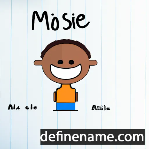 cartoon of the name Misaël