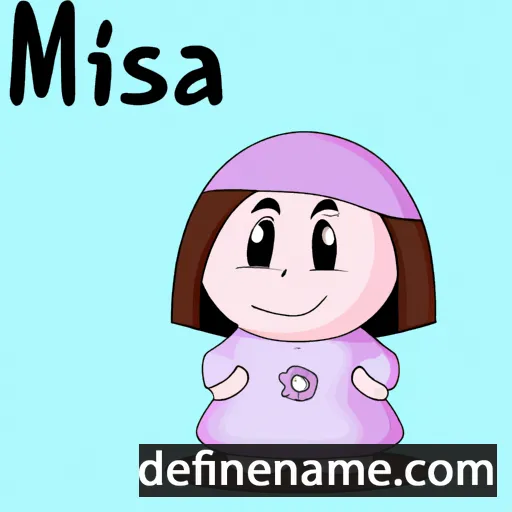 cartoon of the name Misba