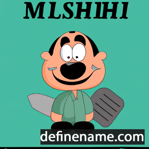 cartoon of the name Mishall