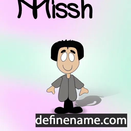 cartoon of the name Misham