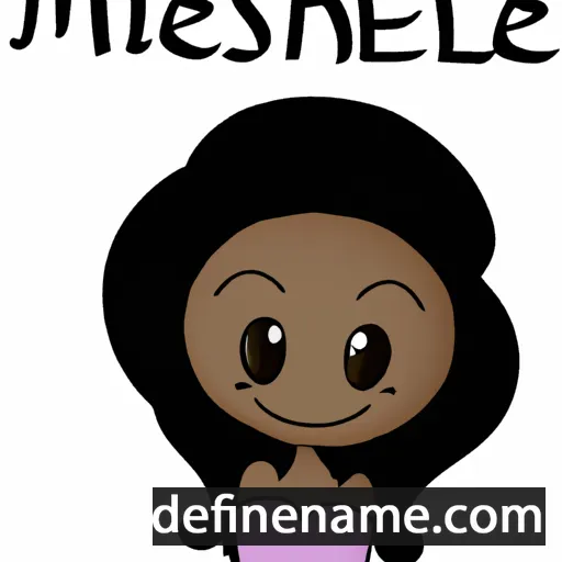 cartoon of the name Mishelle