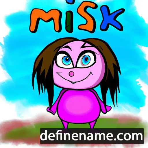 cartoon of the name Mishka