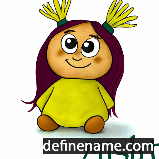 cartoon of the name Mishti