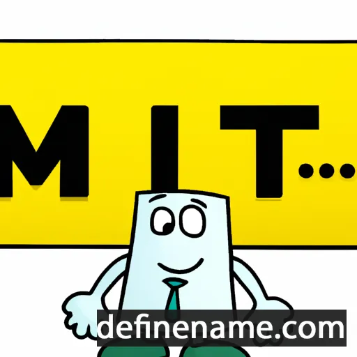 cartoon of the name Mit