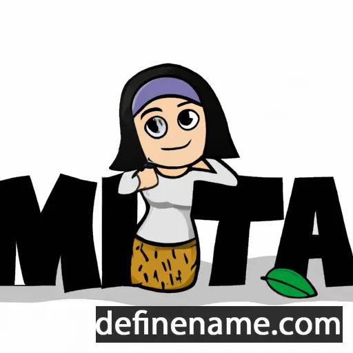 cartoon of the name Mita