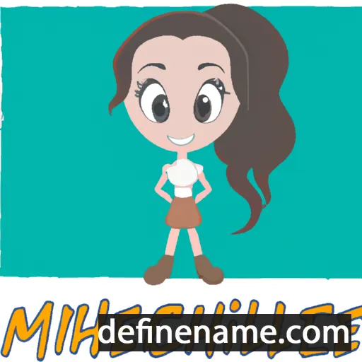 cartoon of the name Mitchelle