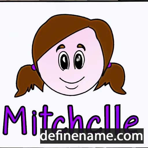 cartoon of the name Mitchie