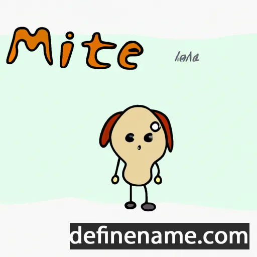 cartoon of the name Miteĸ