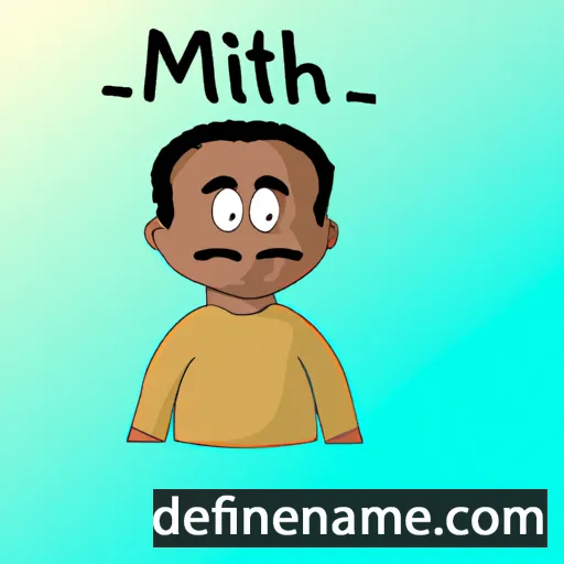 cartoon of the name Mithil