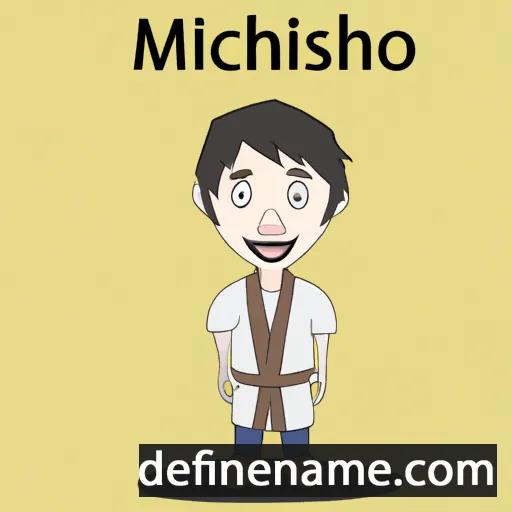 cartoon of the name Mitsuhiko