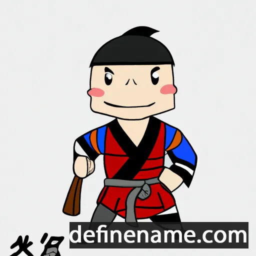 cartoon of the name Mitsumasa