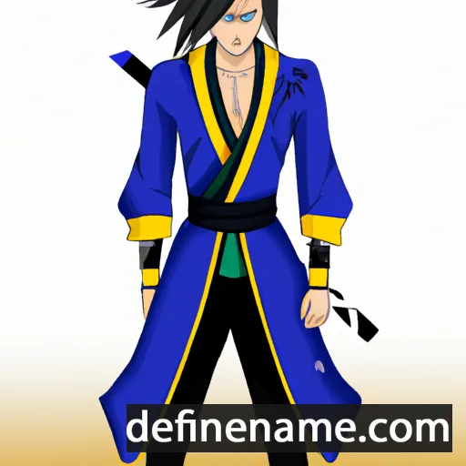 cartoon of the name Mitsunari