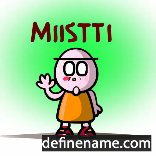 cartoon of the name Mitsuomi