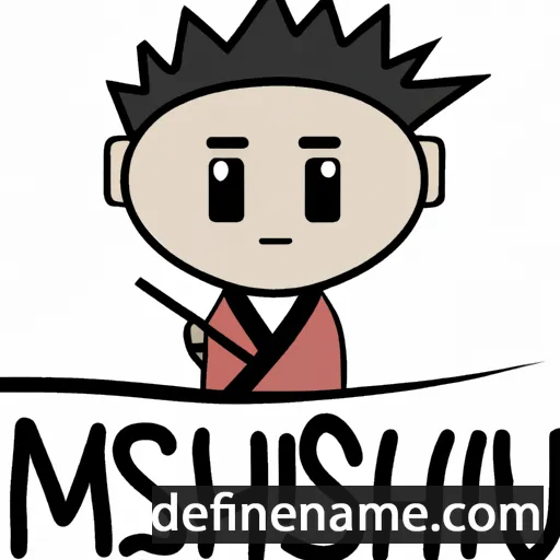 cartoon of the name Mitsushi