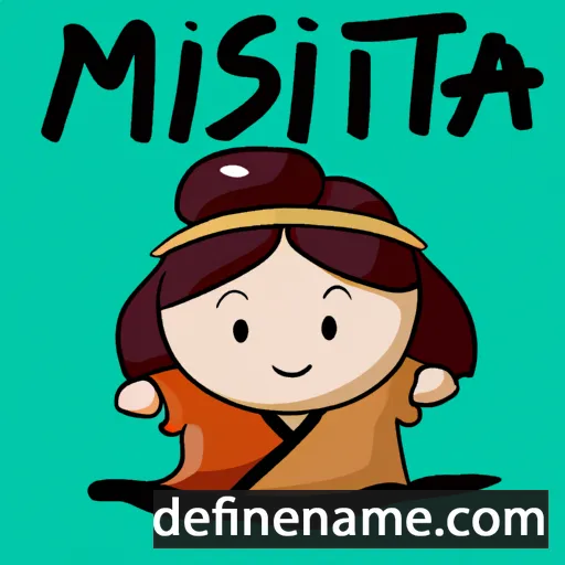 cartoon of the name Mitsutada