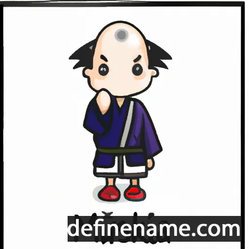 cartoon of the name Mitsutaka