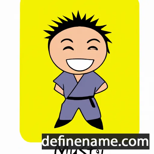 cartoon of the name Mitsuyasu