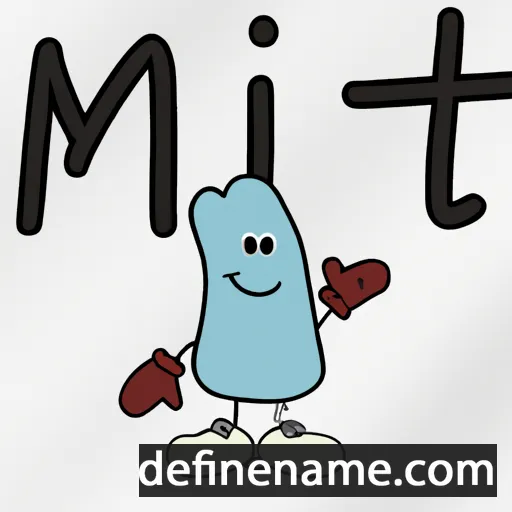 cartoon of the name Mitt