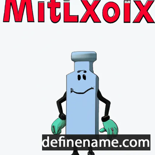 cartoon of the name Mittixol