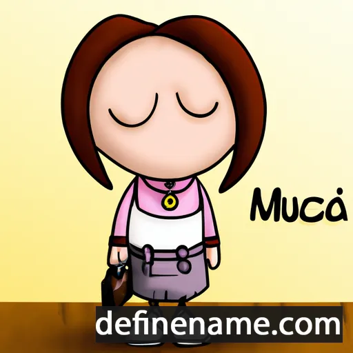 cartoon of the name Miuccia