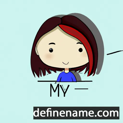 cartoon of the name Miya