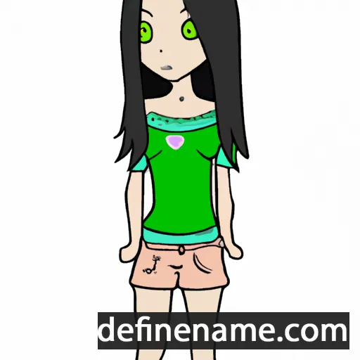 cartoon of the name Miya