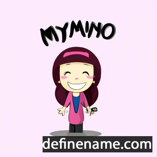 cartoon of the name Miyano