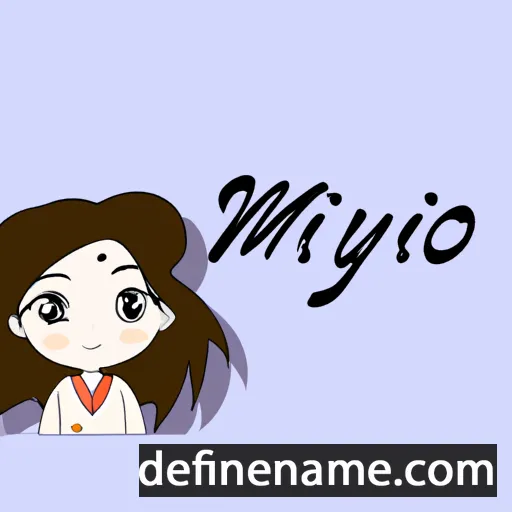 cartoon of the name Miyoho