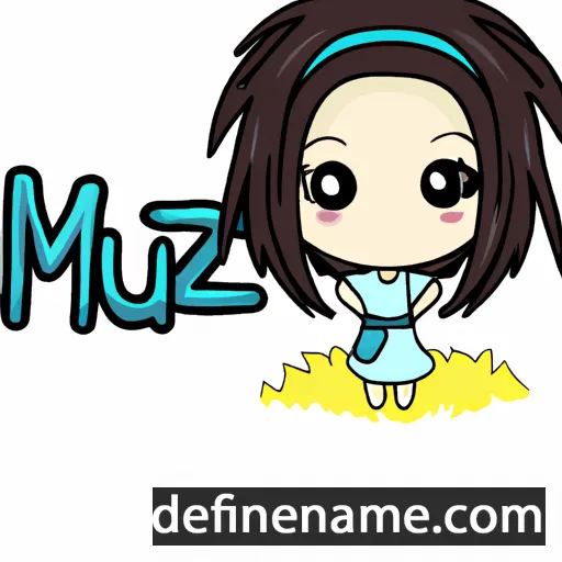 cartoon of the name Mizue