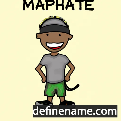 cartoon of the name Mmathapelo