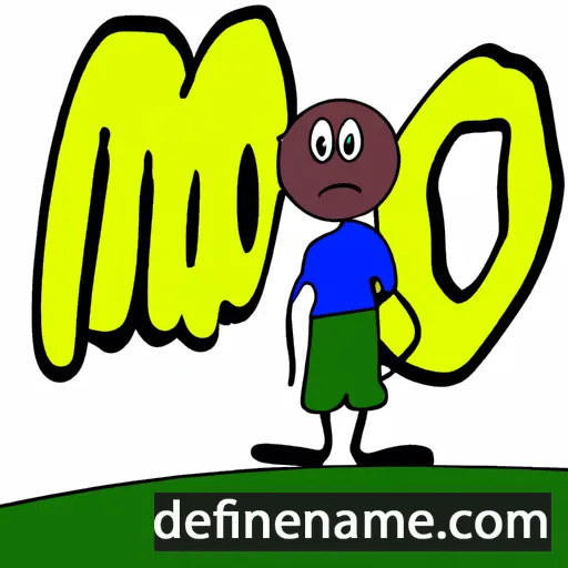 cartoon of the name Mo